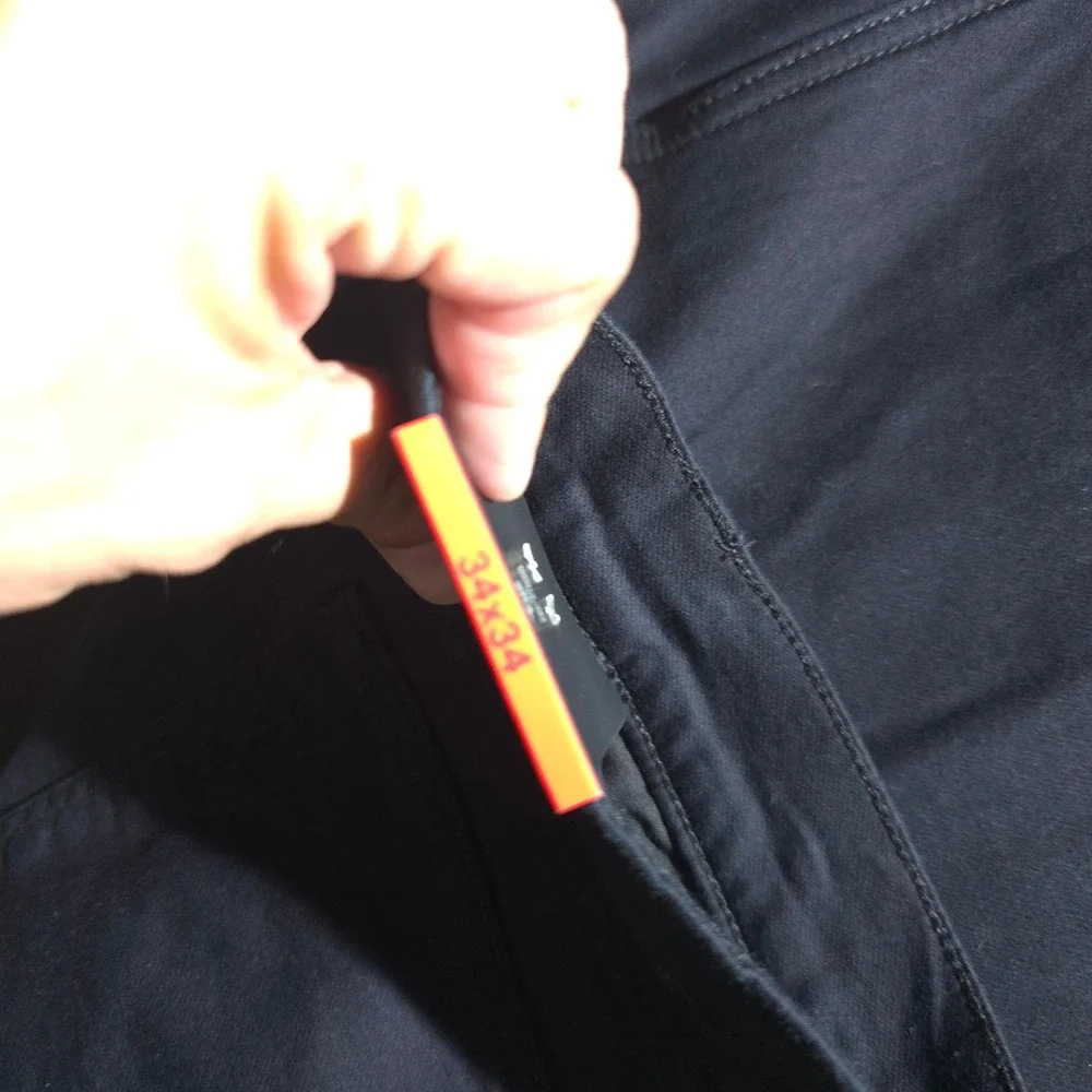 Banana Republic 5 Pocket Pant Mens 34x34 Black Straight Leg Casual 1620338 NEW